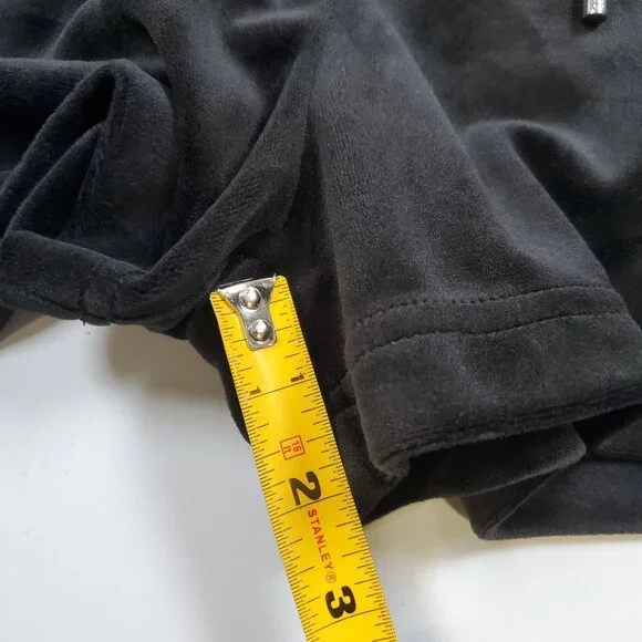 Juicy Couture Bling Velour Shorts Women Size Small NWT High Waisted Y2K - Picture 8 of 12